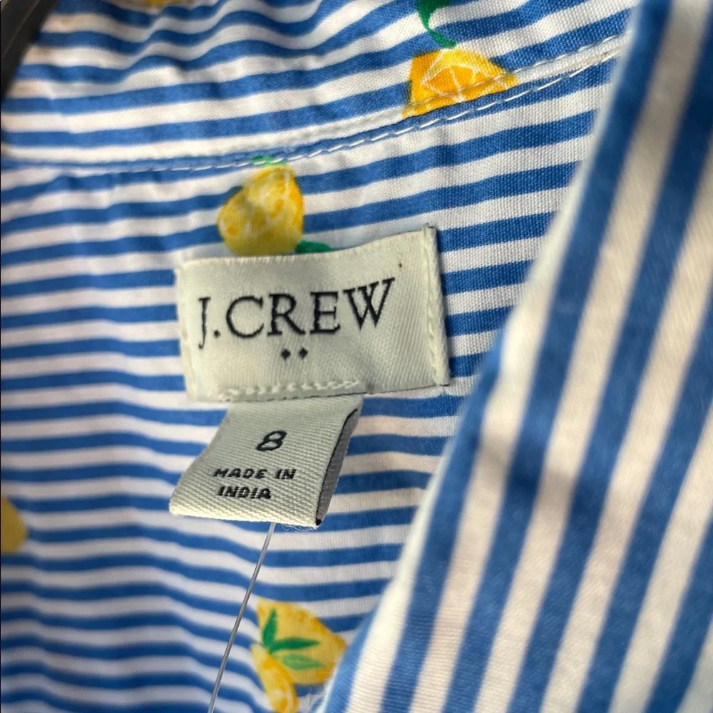 NEW JCREW factory sleeveless cotton lemon dress - Picture 5 of 6